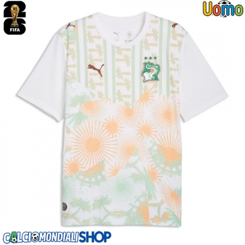 Maglie da calcio Costa d'Avorio Seconda Maglia Mondiali 2026  Manica Corta